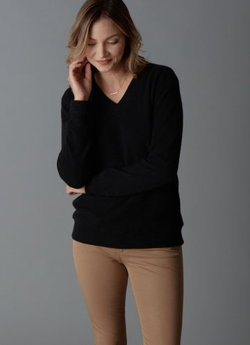 Cashmere Heather V-Neck
