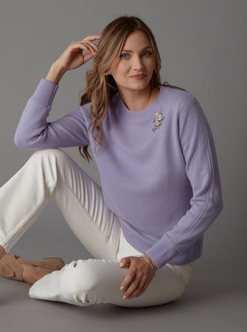 Lavender Beach Heather Crew Neck