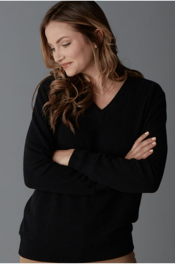 Cashmere Heather V-Neck