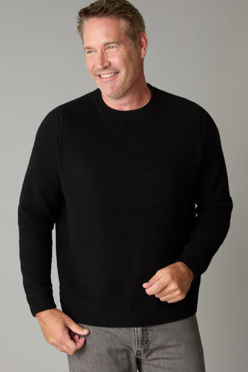 Black Pearl Merino Wool Crew Neck